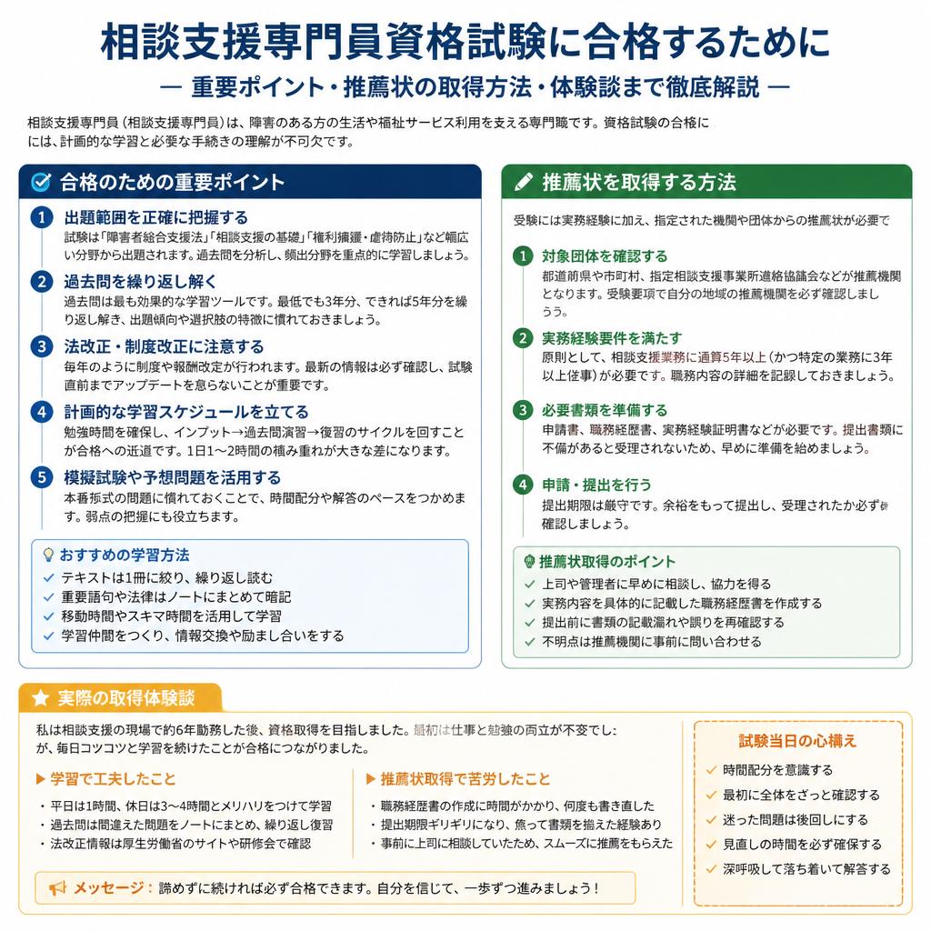 3. 資格試験の基礎知識と推薦状